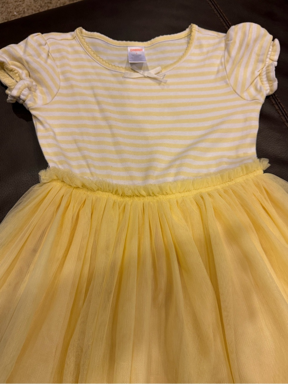 Gymboree Yellow Striped Tulle Dress